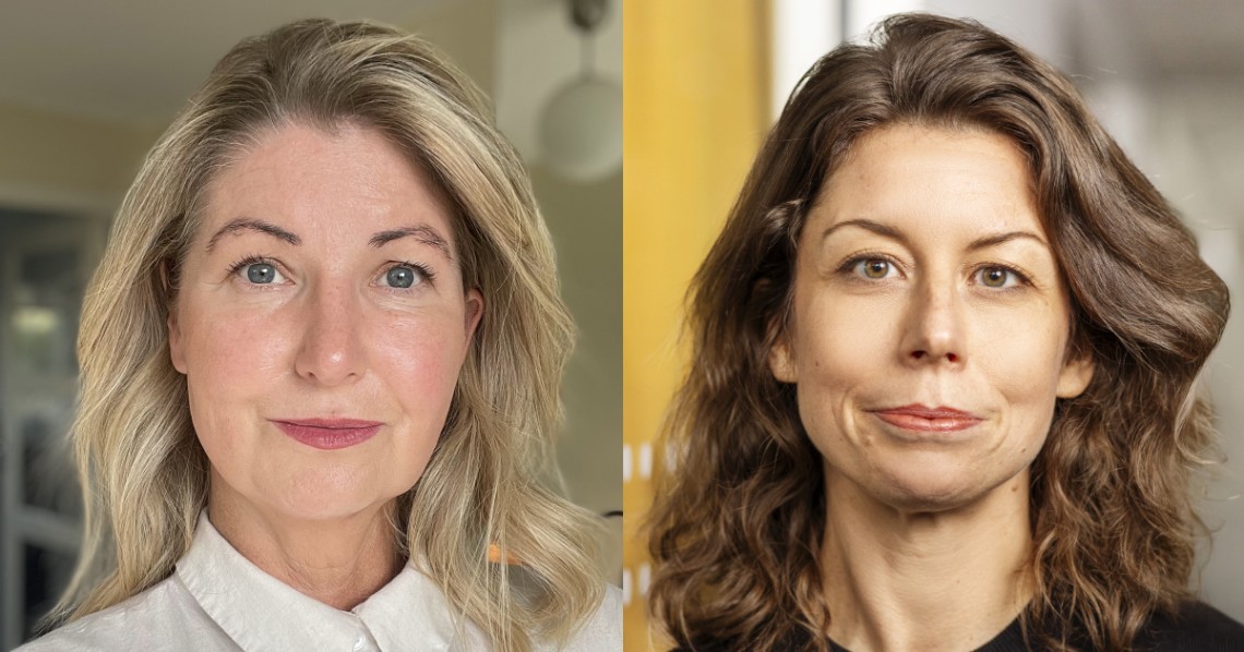 Porträttbild på Cecilia Gärdén och Emma Kindblom