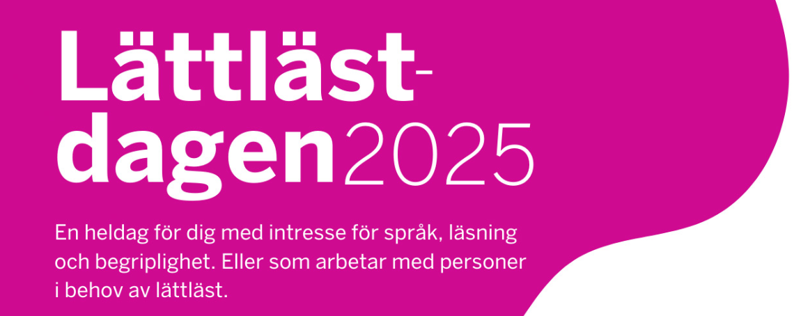 Logotypen för Lättlästdagen, en heldag för dig med intresse för språk, läsning och begriplighet.